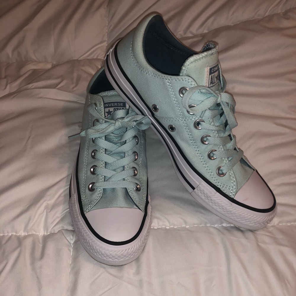 Light blue Converse sneakers